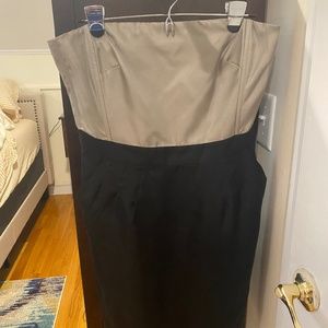 Two toned Strapless Dress - BR